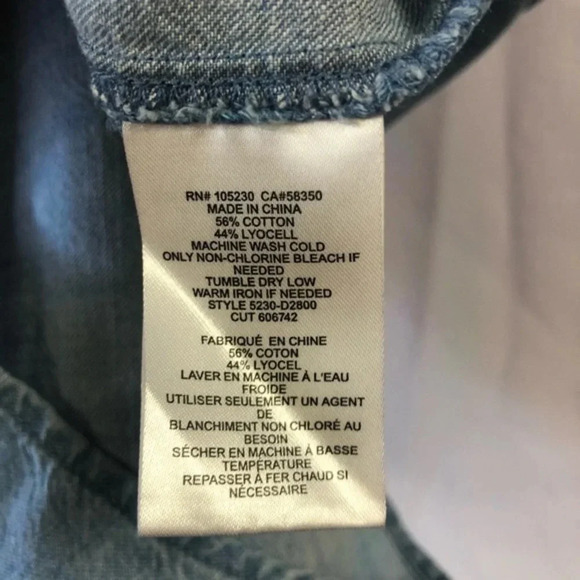 Soft Joie Crissle Chambray Shift Dress S - Picture 10 of 10